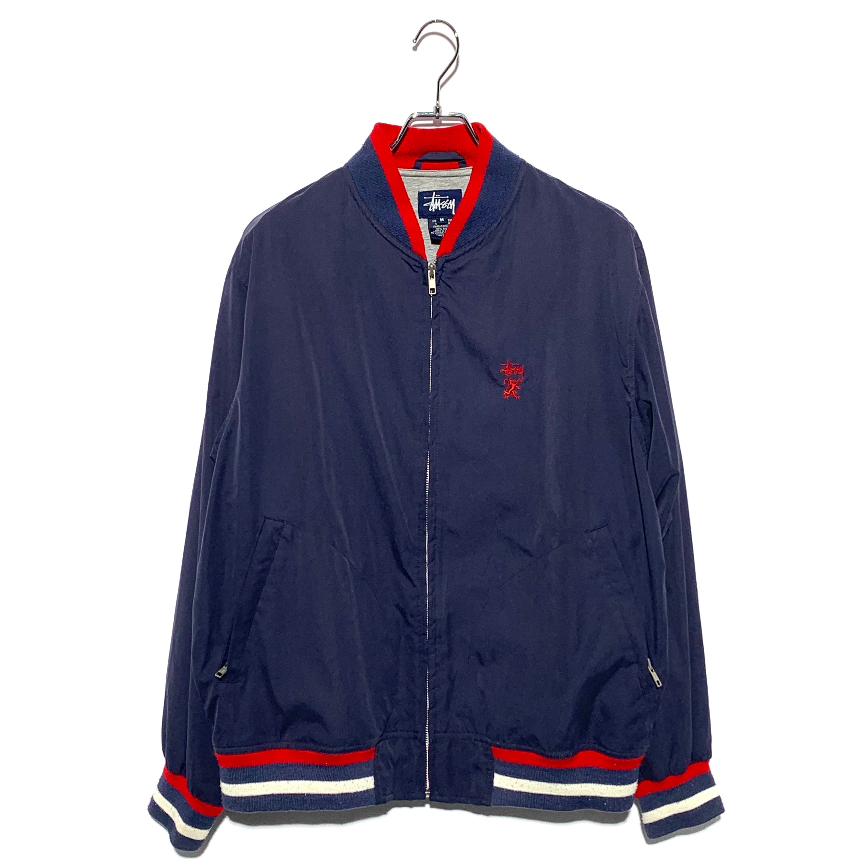 Stussy Zip Up Blouson  navy 90-00s