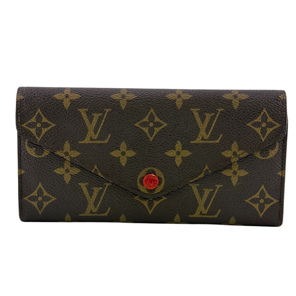 ルイヴィトン LOUIS VUITTON 長財布 モノグラム ポルトフォイユ・ジョセフィーヌ 三つ折り フラップ M60139 レッド