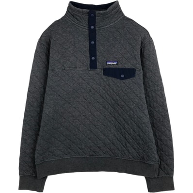 古着 パタゴニア Patagonia ORGANIC COTTON オーガニックコットン キルトスナップT 25371FA17 ハーフスナップ スウェットシャツ トレーナー メンズL相当/eaa630533