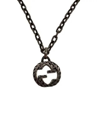 GUCCI Interlocking G Pendant Necklace