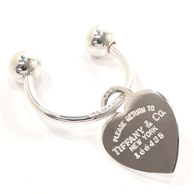 ティファニー キーホルダー ハートタグ リターントゥ シルバー