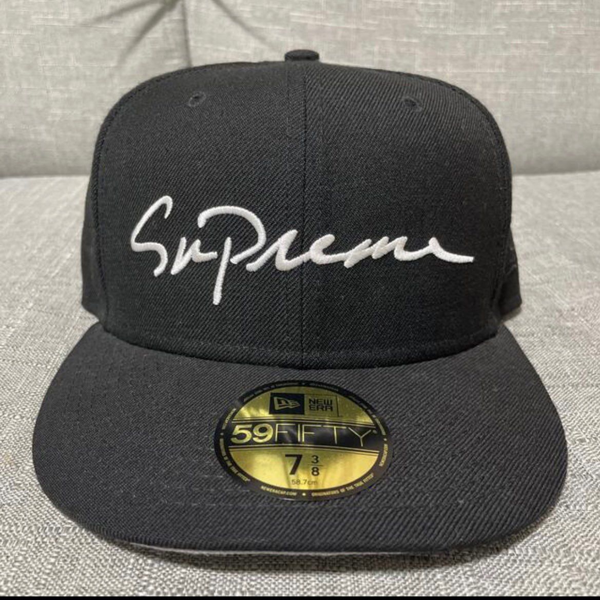 Supreme Classic Script New Era "Black"