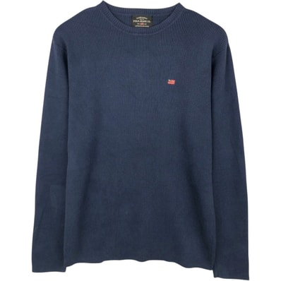 古着 ラルフローレン Ralph Lauren リブ編み POLO JEANS COMPANY コットンニットセーター メンズS相当/eaa672459