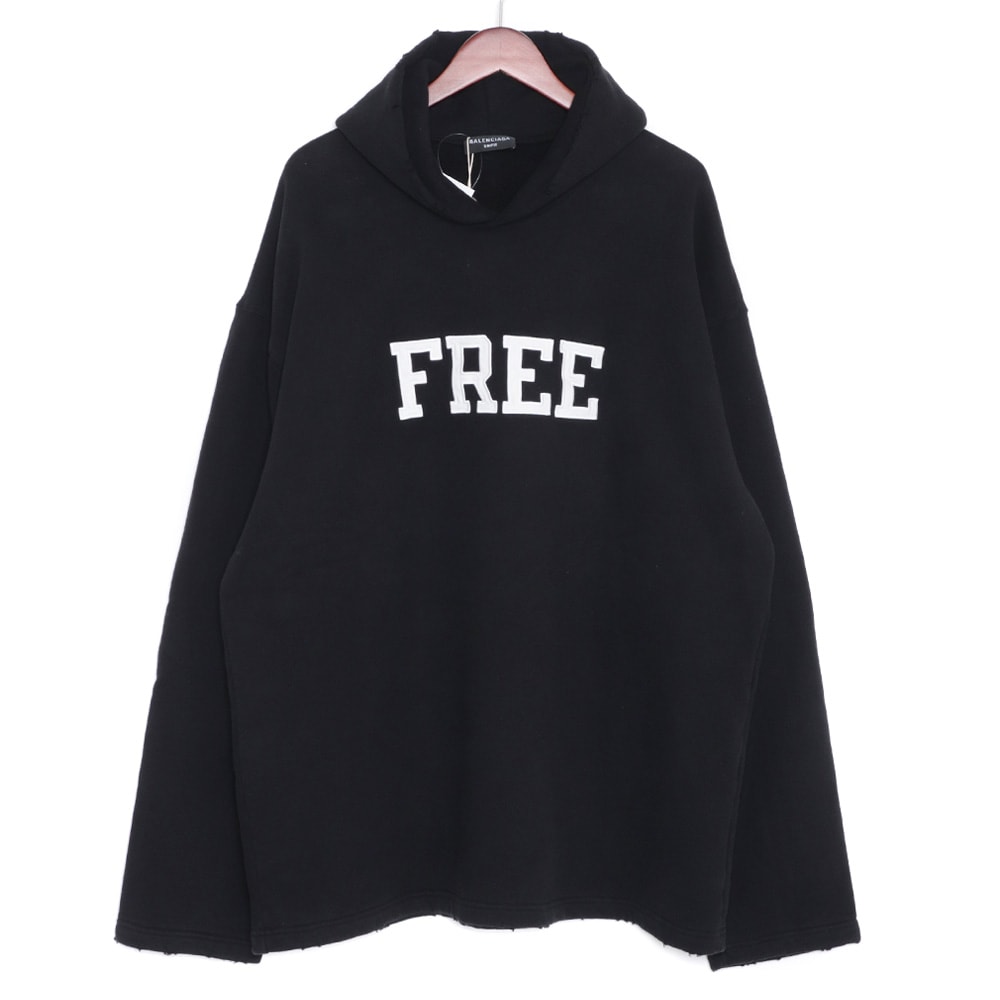 未使用 BALENCIAGA FREEロゴ スウェットパーカー