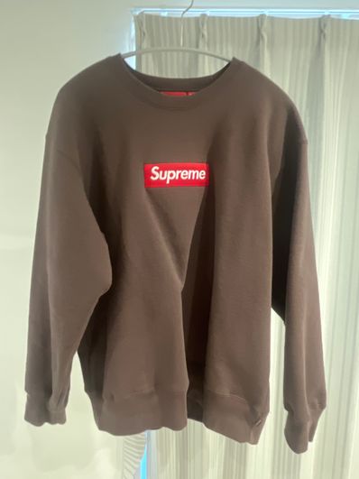 Supreme Box Logo Crewneck "Brown" (22FW)