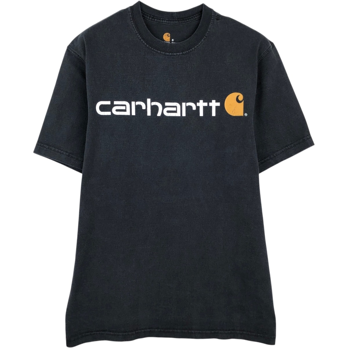 古着 カーハート Carhartt ORIGINAL FIT 半袖 ロゴTシャツ メンズS相当/eaa621891