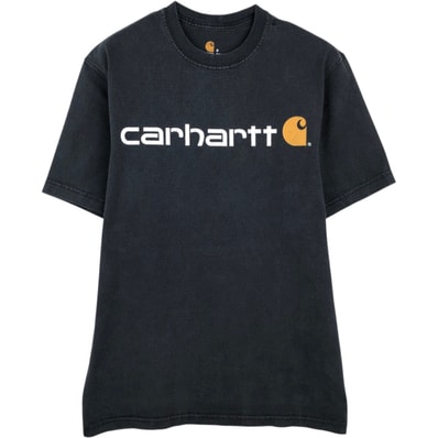 古着 カーハート Carhartt ORIGINAL FIT 半袖 ロゴTシャツ メンズS相当/eaa621891