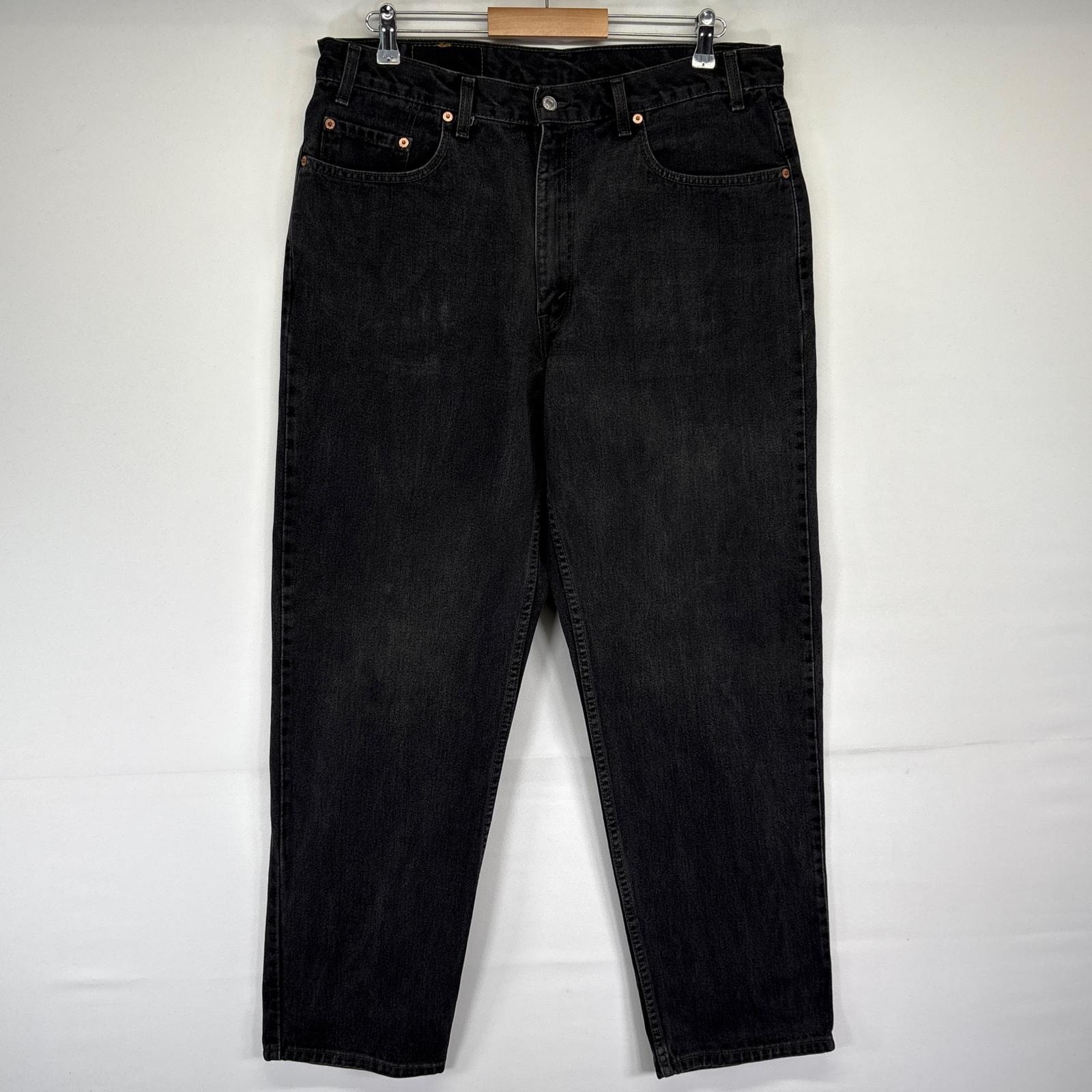 古着 リーバイス Levi's デニムパンツ 550 テーパード 紙タグ ジーンズ ジーパン 長ズボン 大きいサイズ w38 L32 ブラック メンズ