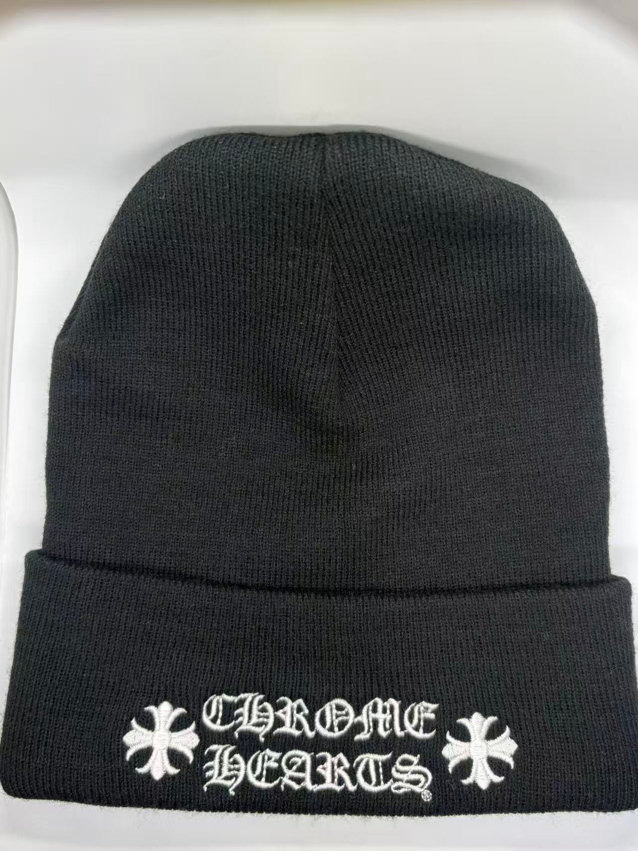Chrome Hearts Wool Watch Cap Logo Embroidery Beanie "Black"