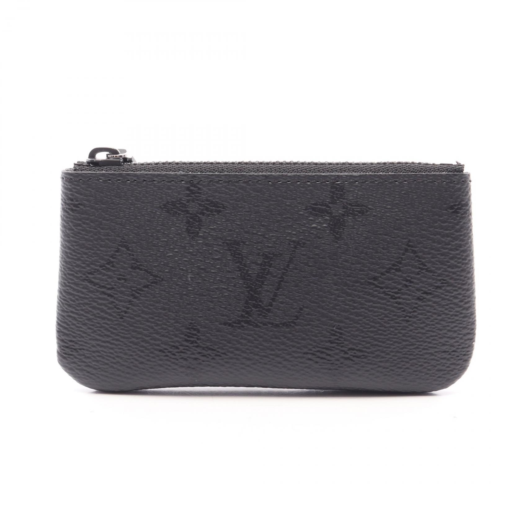 ルイ・ヴィトン LOUIS VUITTON ポシェット クレ モノグラムミッドナイト キーリング付き コインケース 財布 PVC メンズ ブラック系 M26776 【中古】