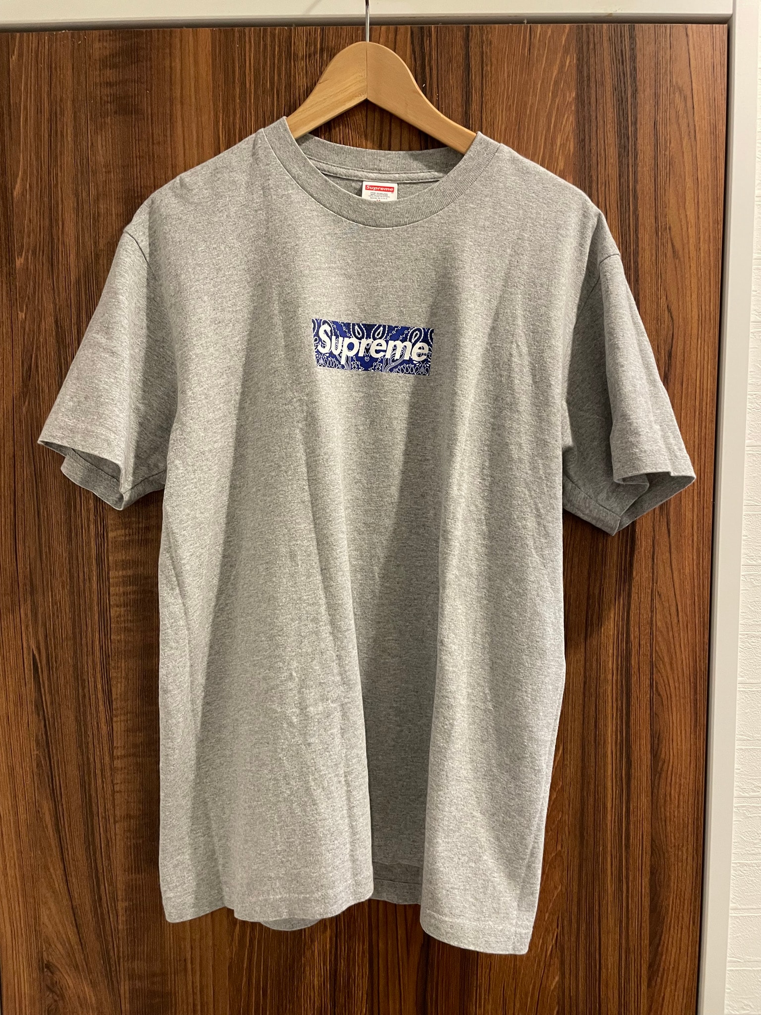 Supreme Bandana Box Logo Tee "Grey"