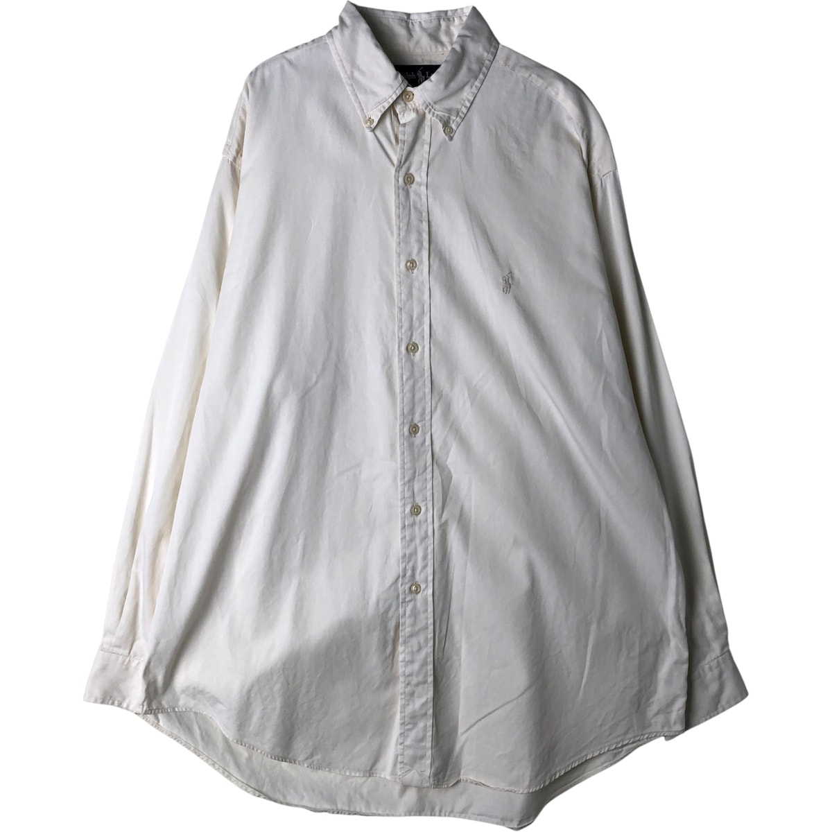 古着 ラルフローレン Ralph Lauren YARMOUTH 長袖 ボタンダウンシャツ メンズL相当/eaa458006