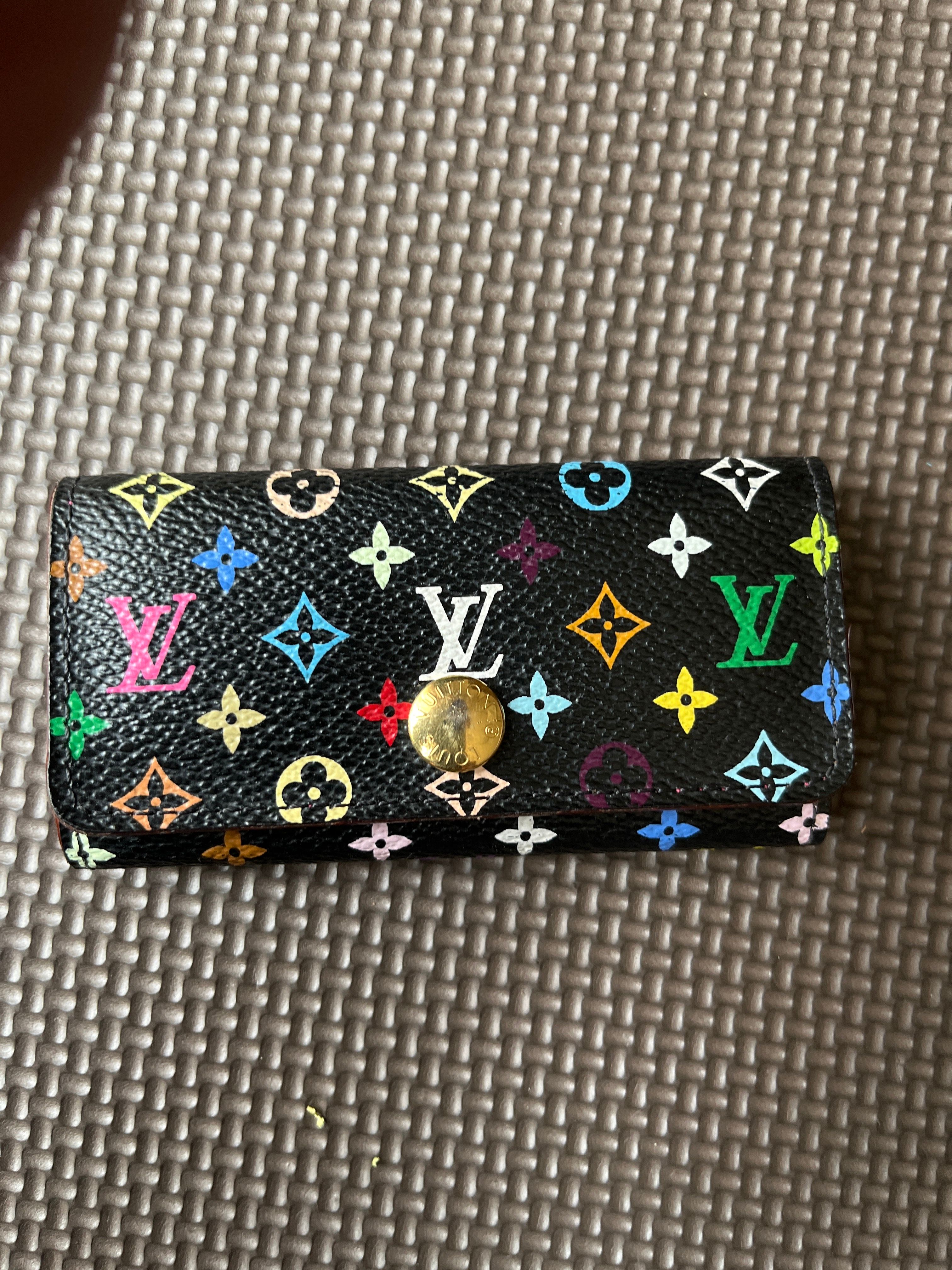 Louis Vuitton 4 Key Holder Monogram Multicolor "Noir"