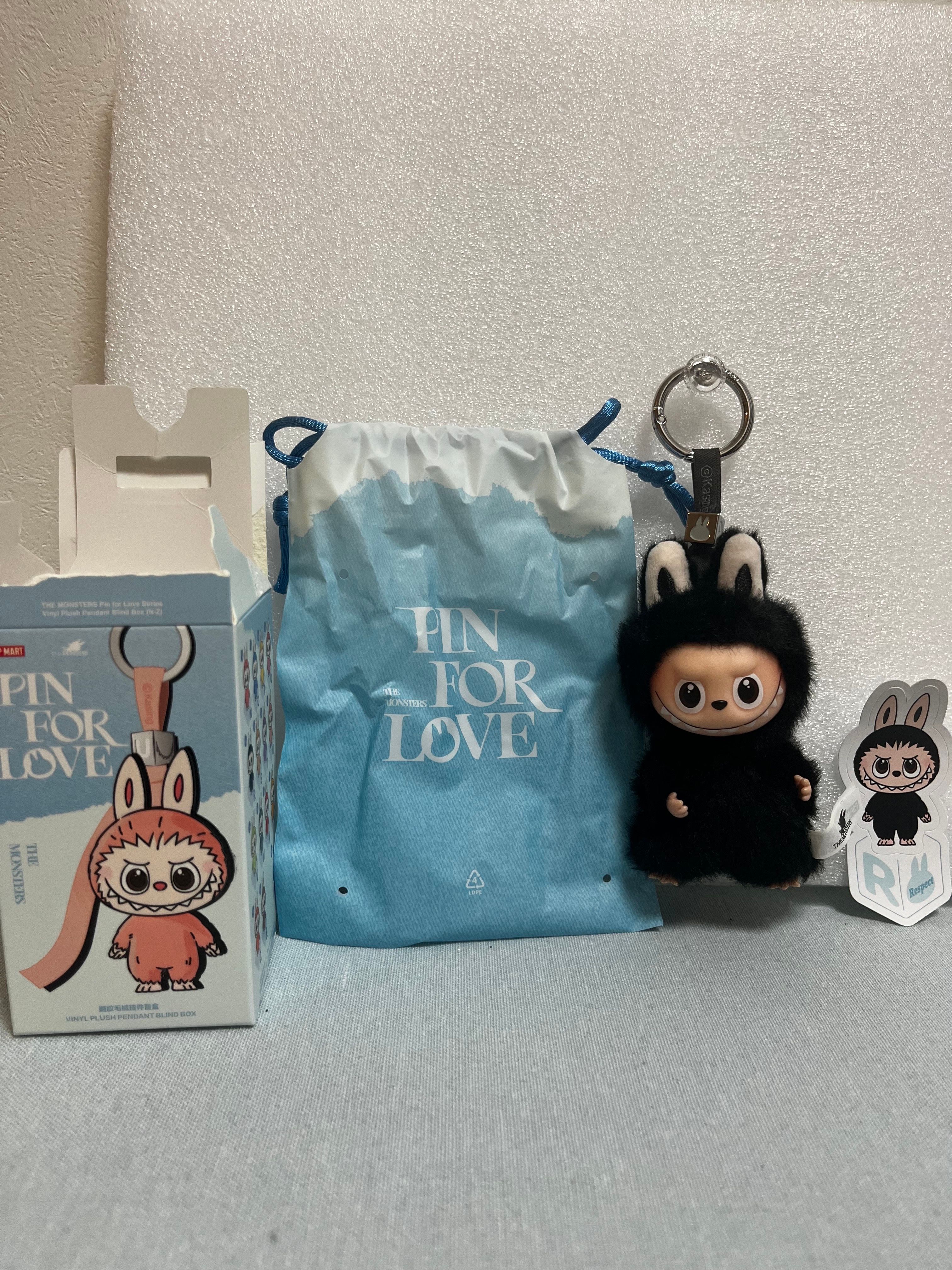 POP MART THE MONSTERS (LABUBU) Pin for Love Series-Vinyl Plush Pendant (N-Z) R