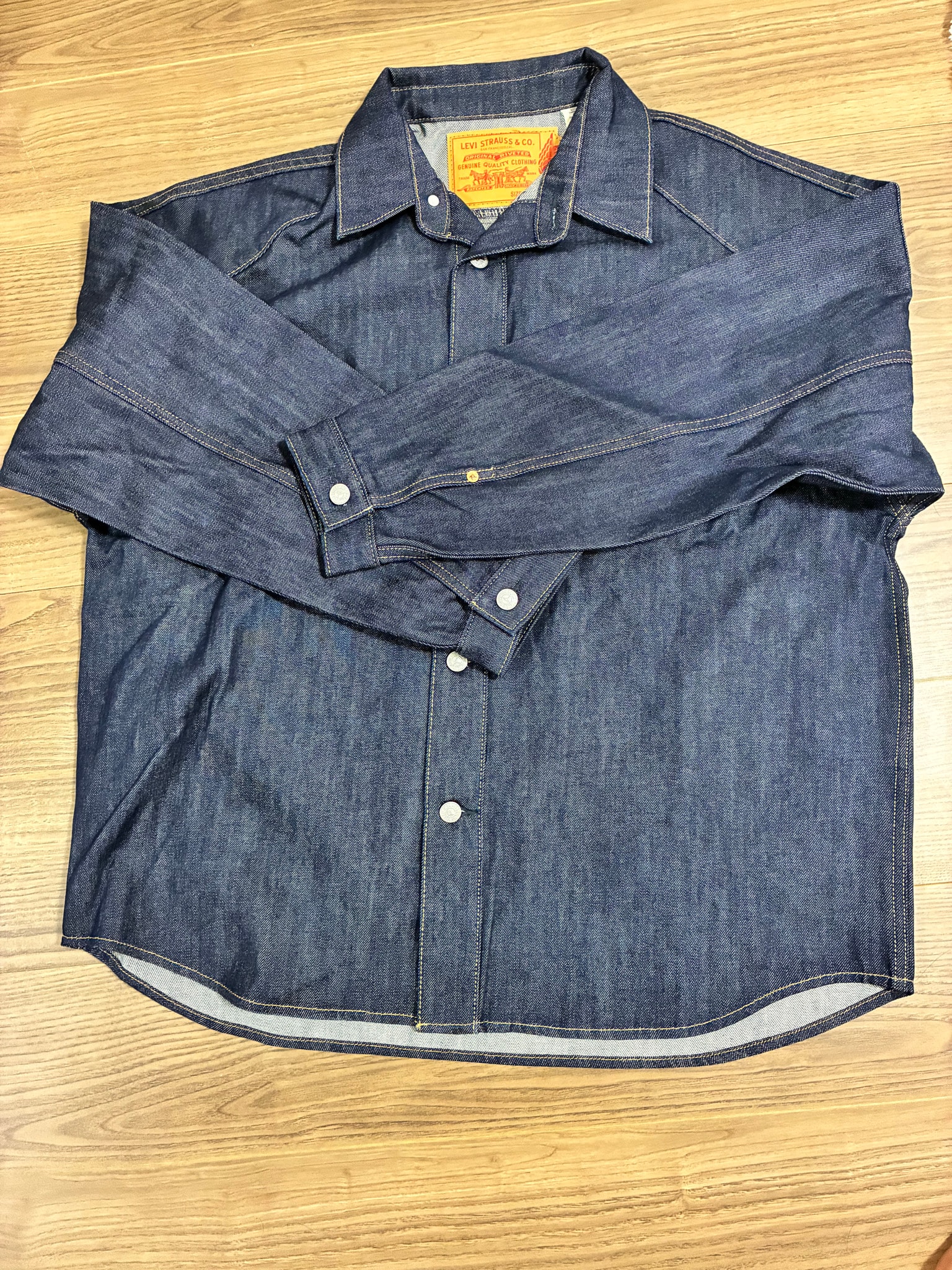 Nike Jordan x Levi's 12oz Denim Overshirt Jacket "Rinsed Indigo"