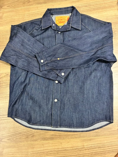Nike Jordan x Levi's 12oz Denim Overshirt Jacket "Rinsed Indigo"