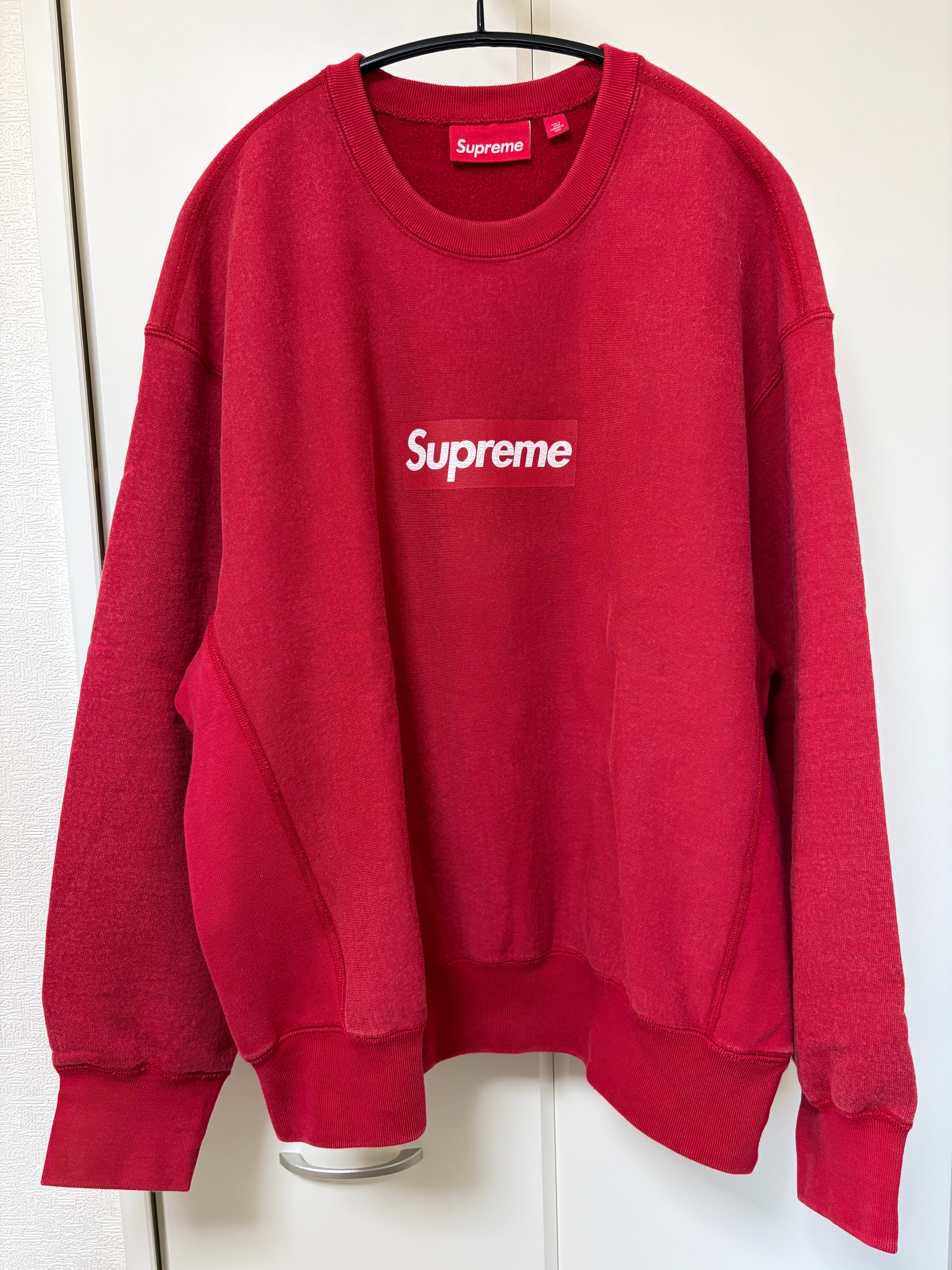 Supreme Washed Box Logo Crewneck 