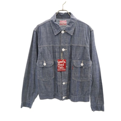 未使用 Levi's リーバイス シャンブレー デニムジャケット M ネイビー系 ジージャン