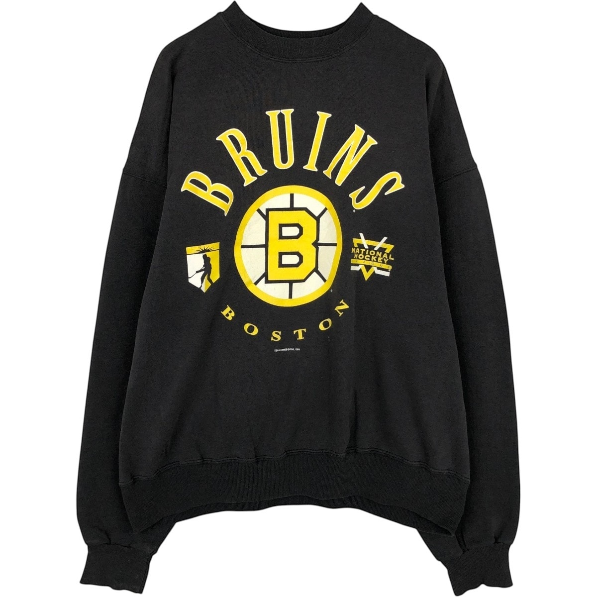古着 90年代 ヘインズ Hanes NHL BOSTON BRUINS ボストンブルーインズ プリントスウェットシャツ トレーナー USA製 メンズXL相当 ヴィンテージ/eaa680632