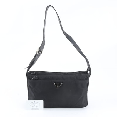 ■美品 プラダ テスート ナイロントライアングルロゴ B6761