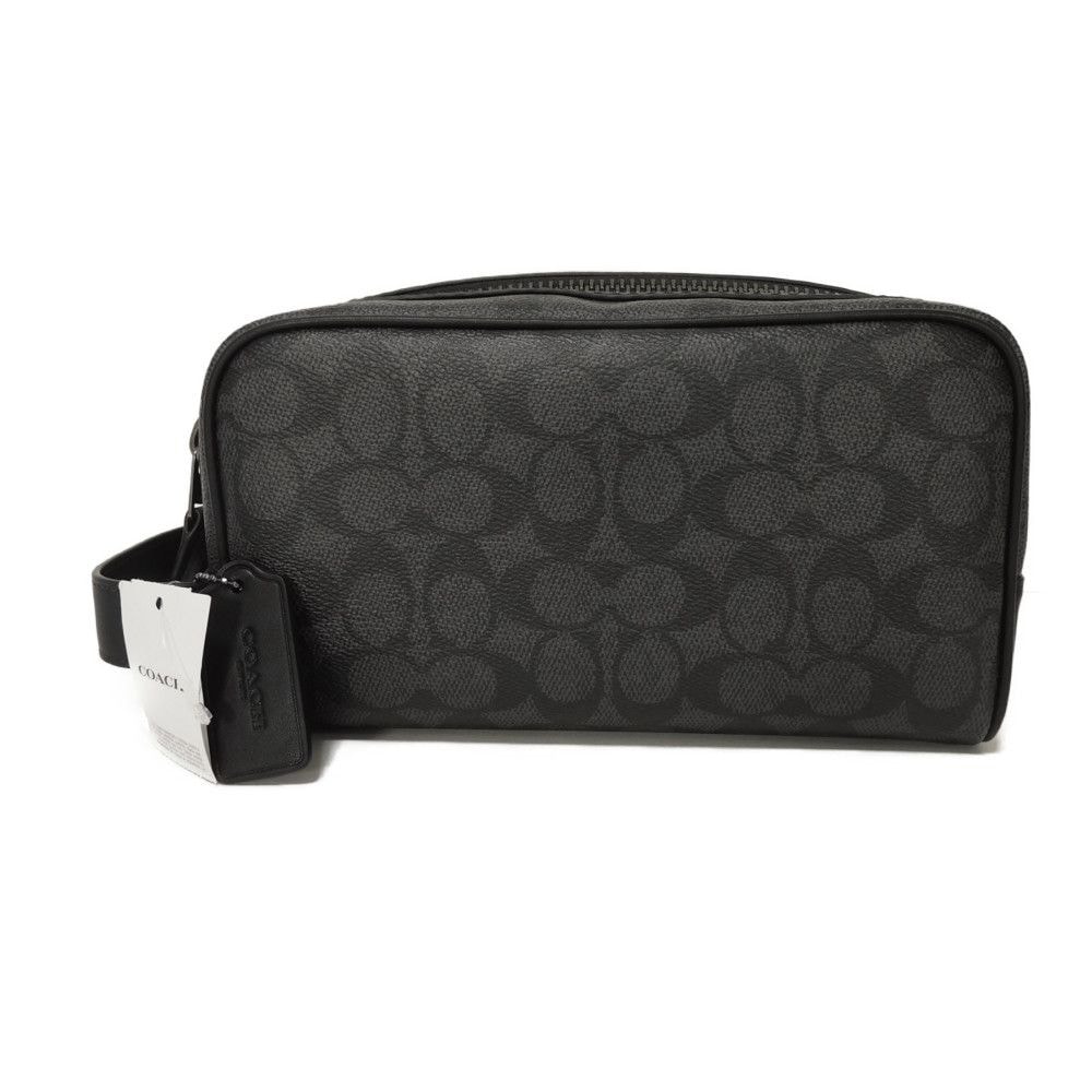 COACH スモール トラベル キット セカンドバッグ シグネチャー CAR15