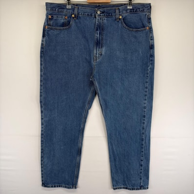 古着 リーバイス Levi's デニム パンツ 5ポケット 大きいサイズ ジップ 505 ジーンズ ジーパン W42 L30 ブルー系 メンズ