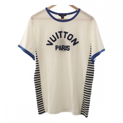 ルイヴィトン LOUIS VUITTON Vuitton Paris S 1ABCFO 半袖Tシャツ コットン ホワイト メンズ【中古】【SAランク】