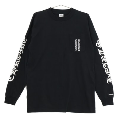 Chrome Hearts Old Arm Logo Scroll Label L/S T-Shirt "Black"