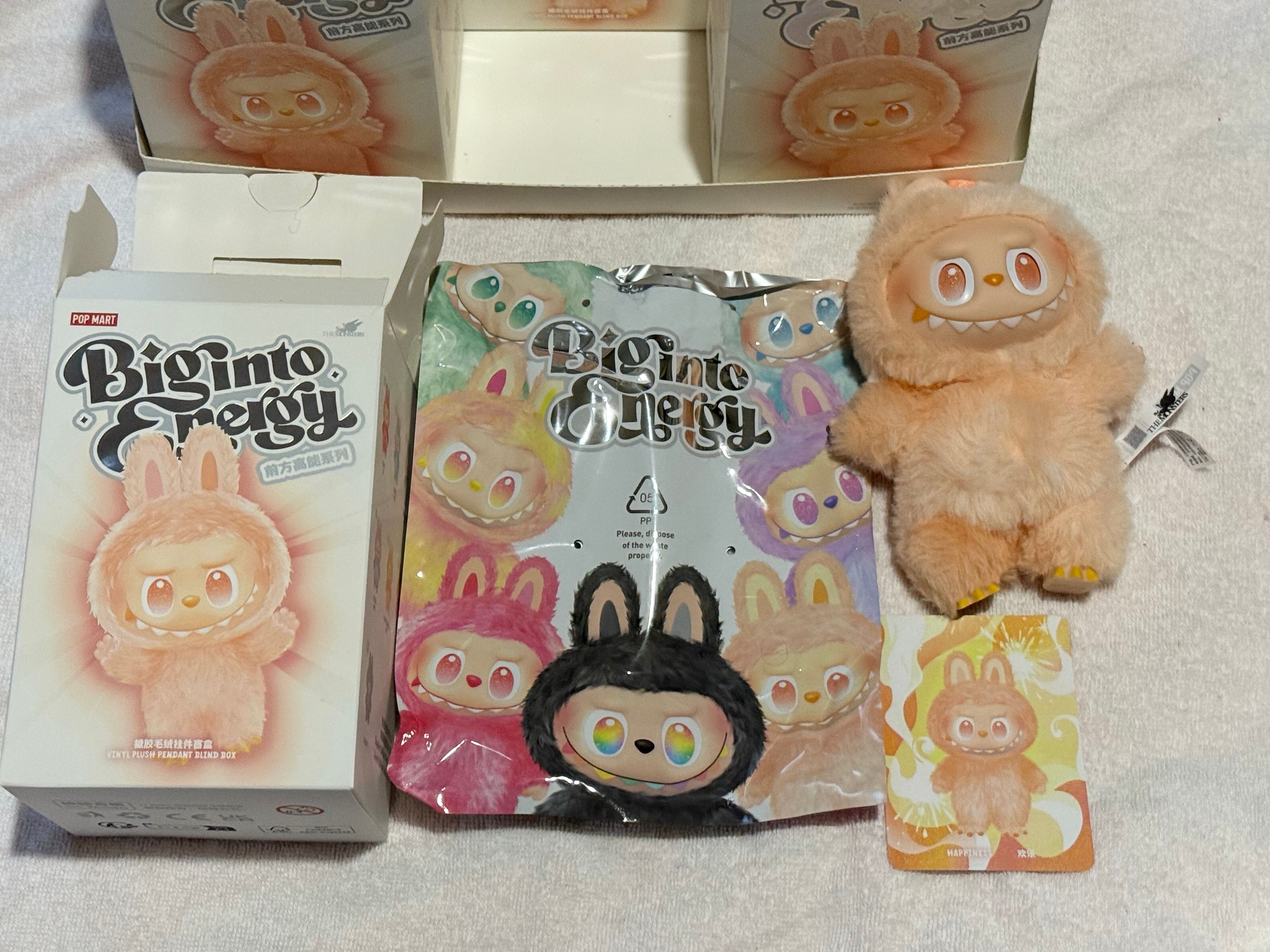 POP MART THE MONSTERS (LABUBU) Big into Energy Series Plush Pendant HAPPINESS