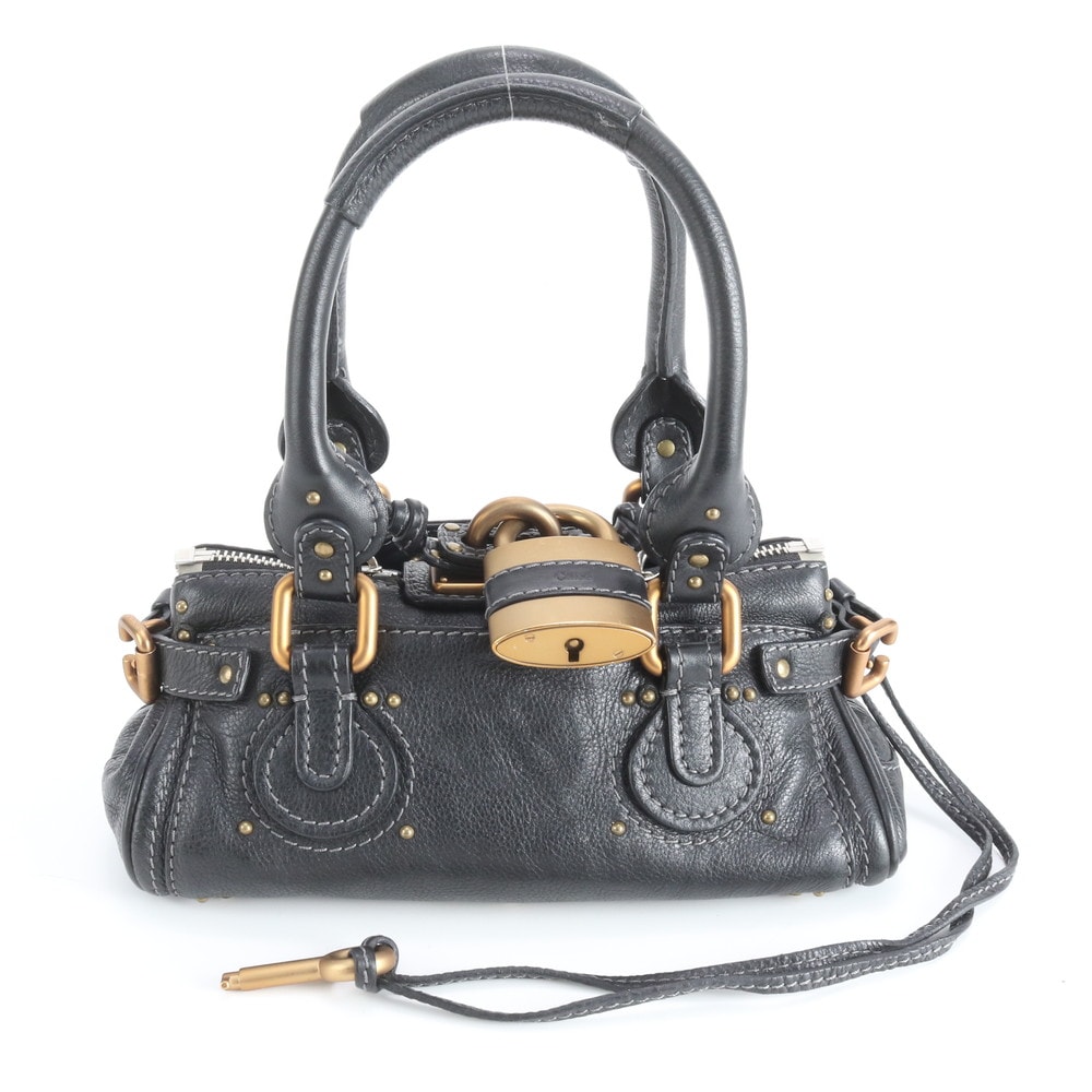 ■極美品 クロエパディントン カデナ 南京錠ハンドバッグ レザー