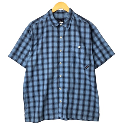 古着 パタゴニア Patagonia 52998SS シアサッカー 半袖 チェックシャツ ボックスシャツ メンズM相当/eaa574036 【中古】 【250802】/eaa574036
