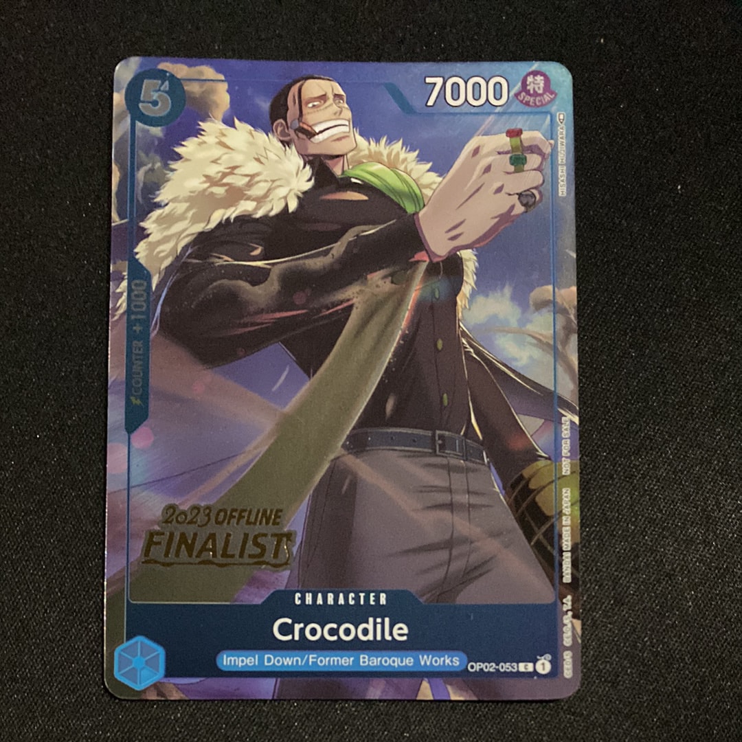 クロコダイル C [OP02-053]【英語版】(プロモーションカード「オフライン地域 2023 ファイナリストカードセット Vol.2」)