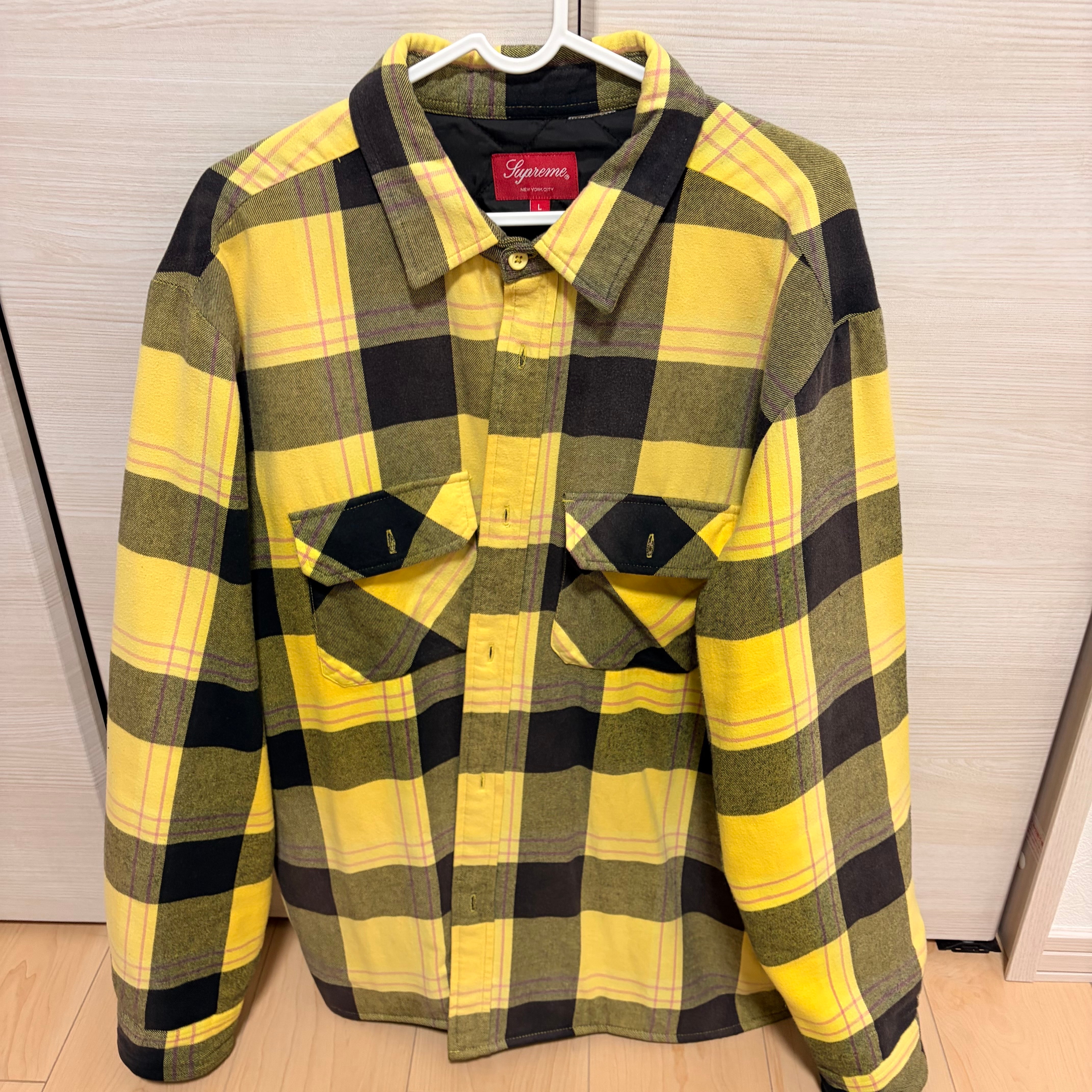 Supreme Quilted Flannel Shirt "Yellow"