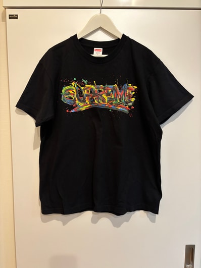Supreme Paint Logo Tee "Black"