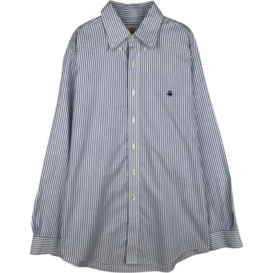 古着 ブルックスブラザーズ Brooks Brothers Est.1818 長袖 ボタンダウンストライプシャツ メンズL相当/eaa628812