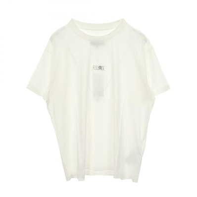 エムエムシックス MM6 ニューメリック ナンバリングロゴ 半袖Tシャツ 衣料品 トップス コットン メンズ ホワイト系 SH0GC0032M20170101S 【新品】