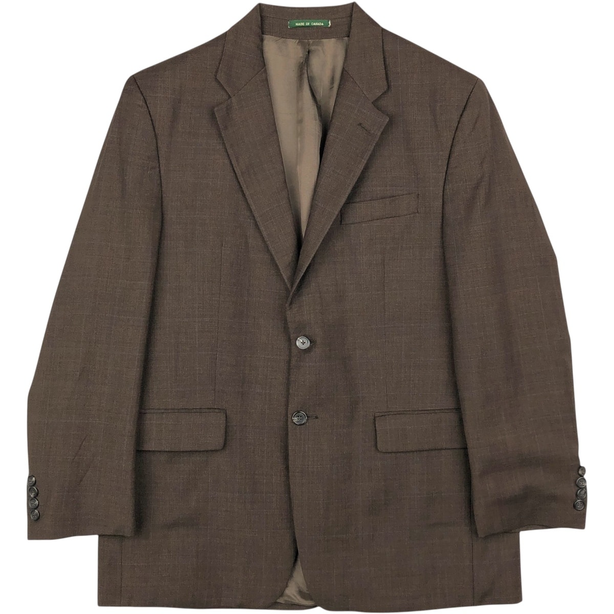 古着 ラルフローレン Ralph Lauren LAUREN ローレン チェック柄 ウールテーラードジャケット カナダ製 メンズXL相当/eaa644001