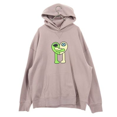 GAP ギャップ Ken Lo ケンロー コラボ プリント 長袖 パーカー L パープル系