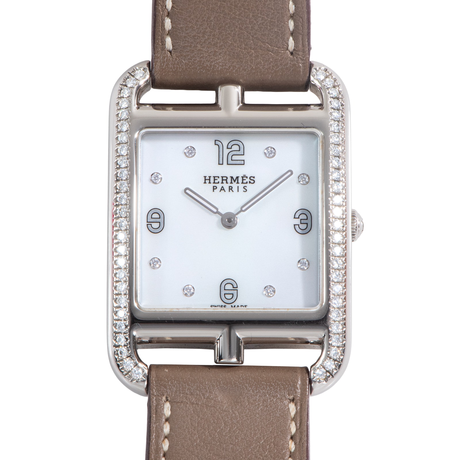 HERMES エルメス ケープコッドGM ドゥブルトゥール CC3.731 ステンレススチール【中古】