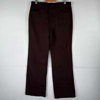 古着 90's/90年代 リーバイス Levi's スラックスパンツ ランチャーパンツ フレア ブーツカット 大きいサイズ w36 L32 ブラウン メンズ
