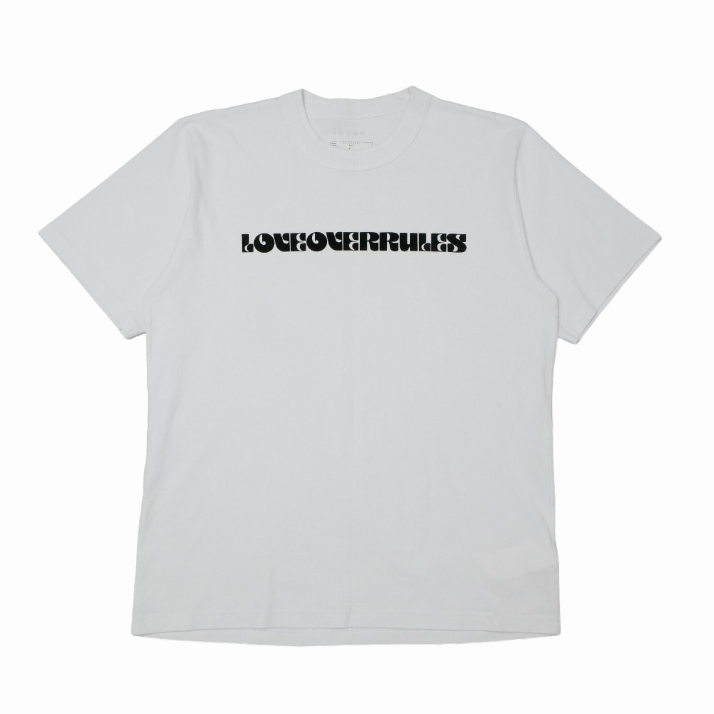 Sacai サカイ グラフィックTシャツ 半袖Tシャツ サイズ4 Love Over Rules クルーネック ブランド古着【中古】20260826/RB0528