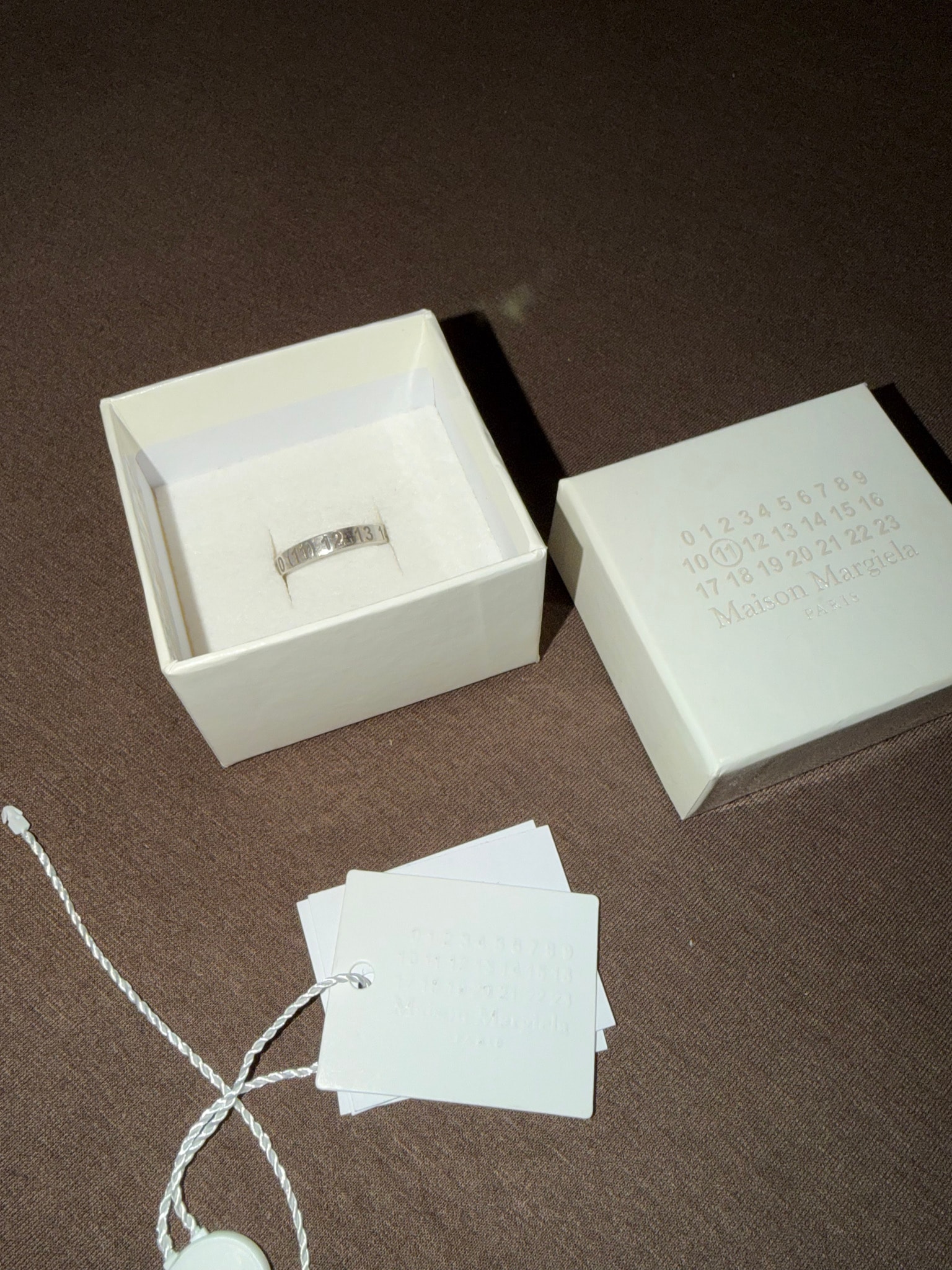 Maison Margiela Number Logo Slim Ring "Silver"