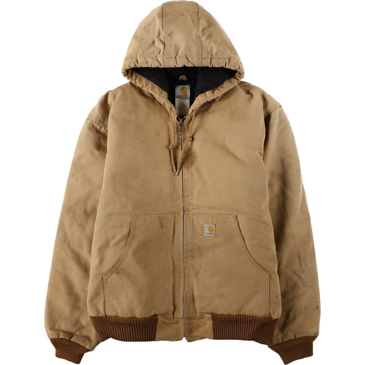 古着 カーハート Carhartt アクティブジャケット 中綿入り ダックフルジップパーカー メンズXL相当/eaa675587