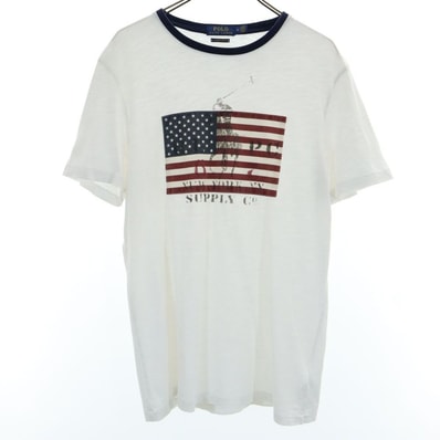 POLO RALPH LAUREN ポロラルフローレン 半袖 Tシャツ M ホワイト CUSTOM SLIM FIT