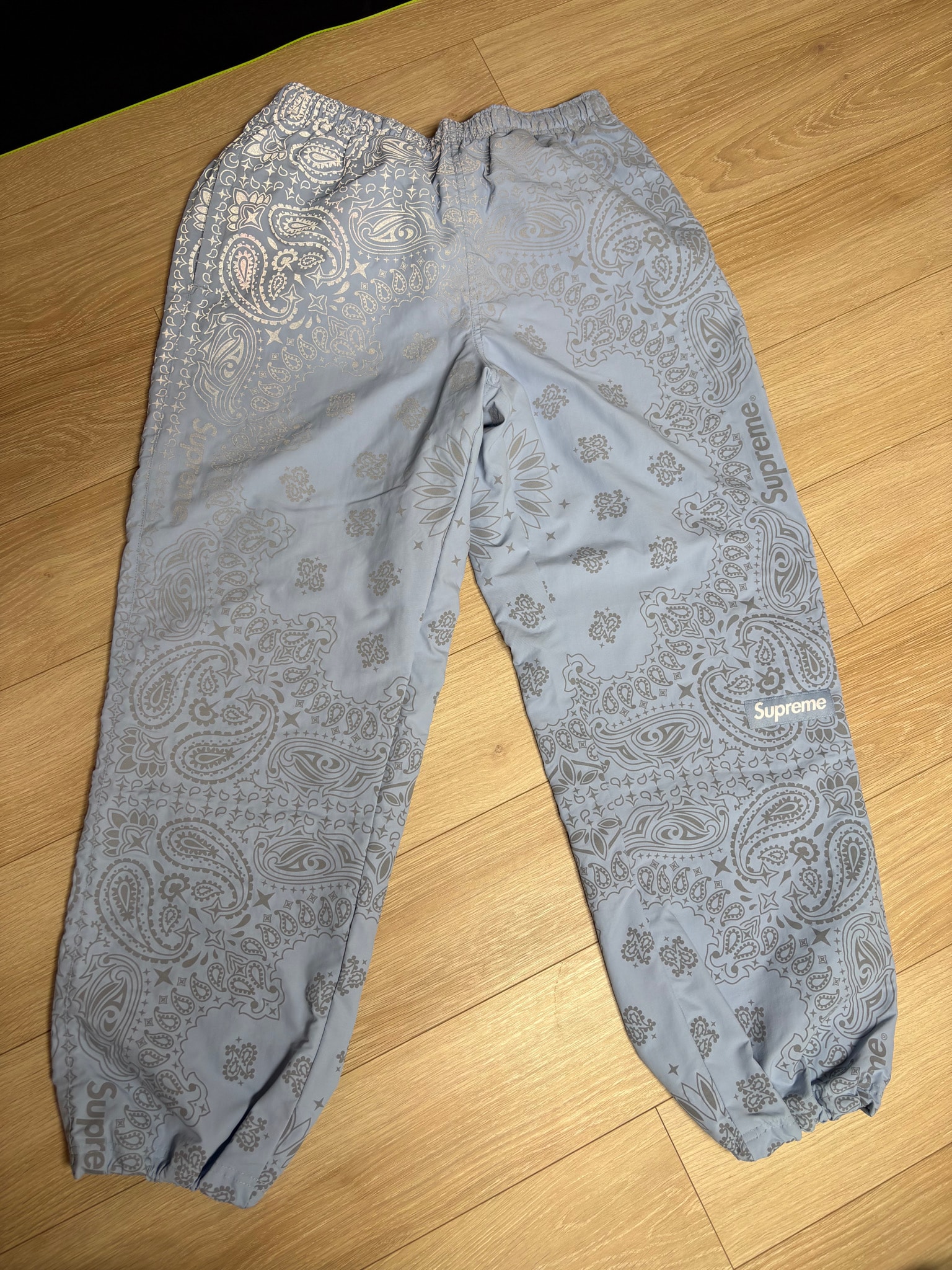 Supreme Reflective Bandana Track Pant "Light Blue"