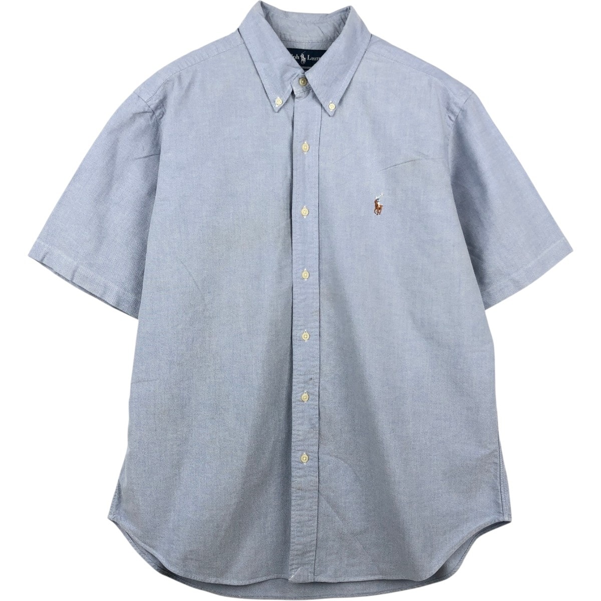 古着 ラルフローレン Ralph Lauren CLASSIC FIT クラシックフィット 半袖 ボタンダウンシャツ メンズL相当/eaa665115