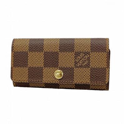 【6dc2494】ルイヴィトン キーケース ダミエ ミュルティクレ4 N62631 エベヌ【中古】メンズ レディース ユニセックス