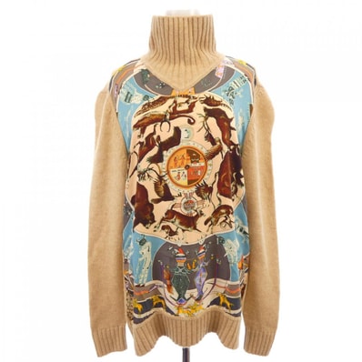 【ヴィンテージ】エルメス HERMES LES MYTHOLOGIES DES HOMME ROUGES ツイルレーヌ. ニット