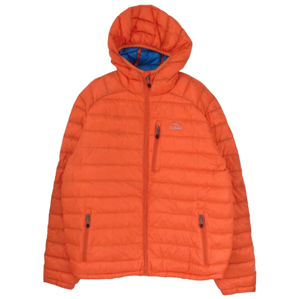 L.L.Bean エルエルビーン ダウンジャケット DL708 ウルトラライト 850 フーデッド ダウン ジャケット オレンジ系 XXL【中古】