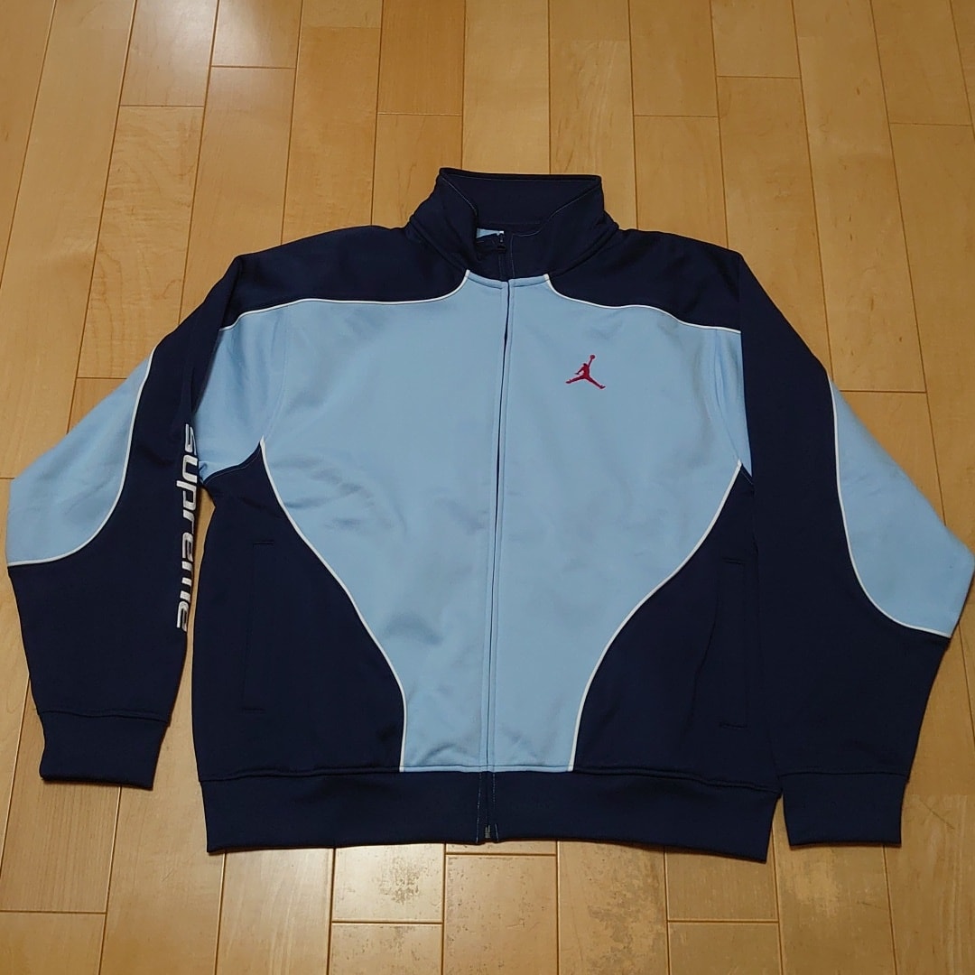 Supreme x Jordan Tricot Track Jacket "Blue"